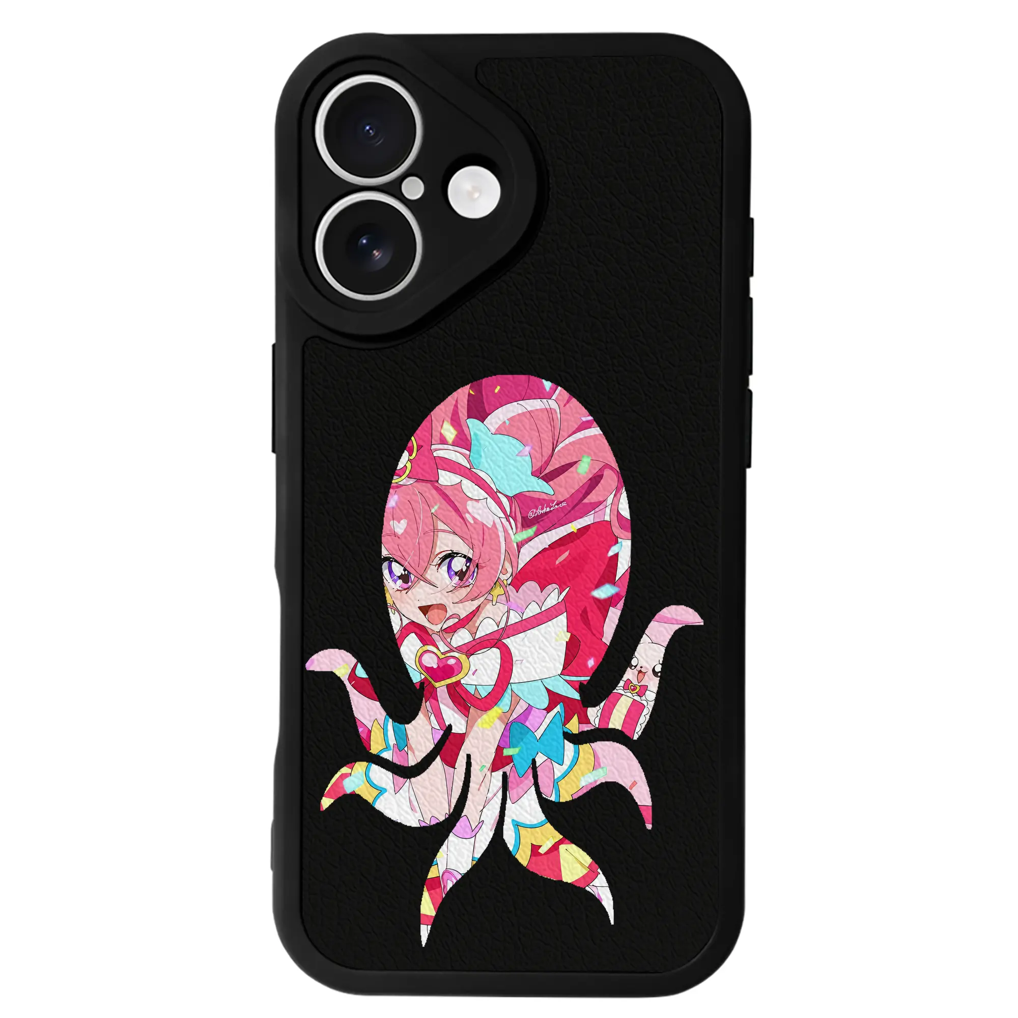 わんだふるぷりきゅあ グッズ 犬飼こむぎ - IPhone 16シリーズ対応 ・ シリコンスマホケース ・ レザー調 ・ 高精度フィット ・ 耐衝撃 ・ ワイヤレス充電対応 ・ 精密カット